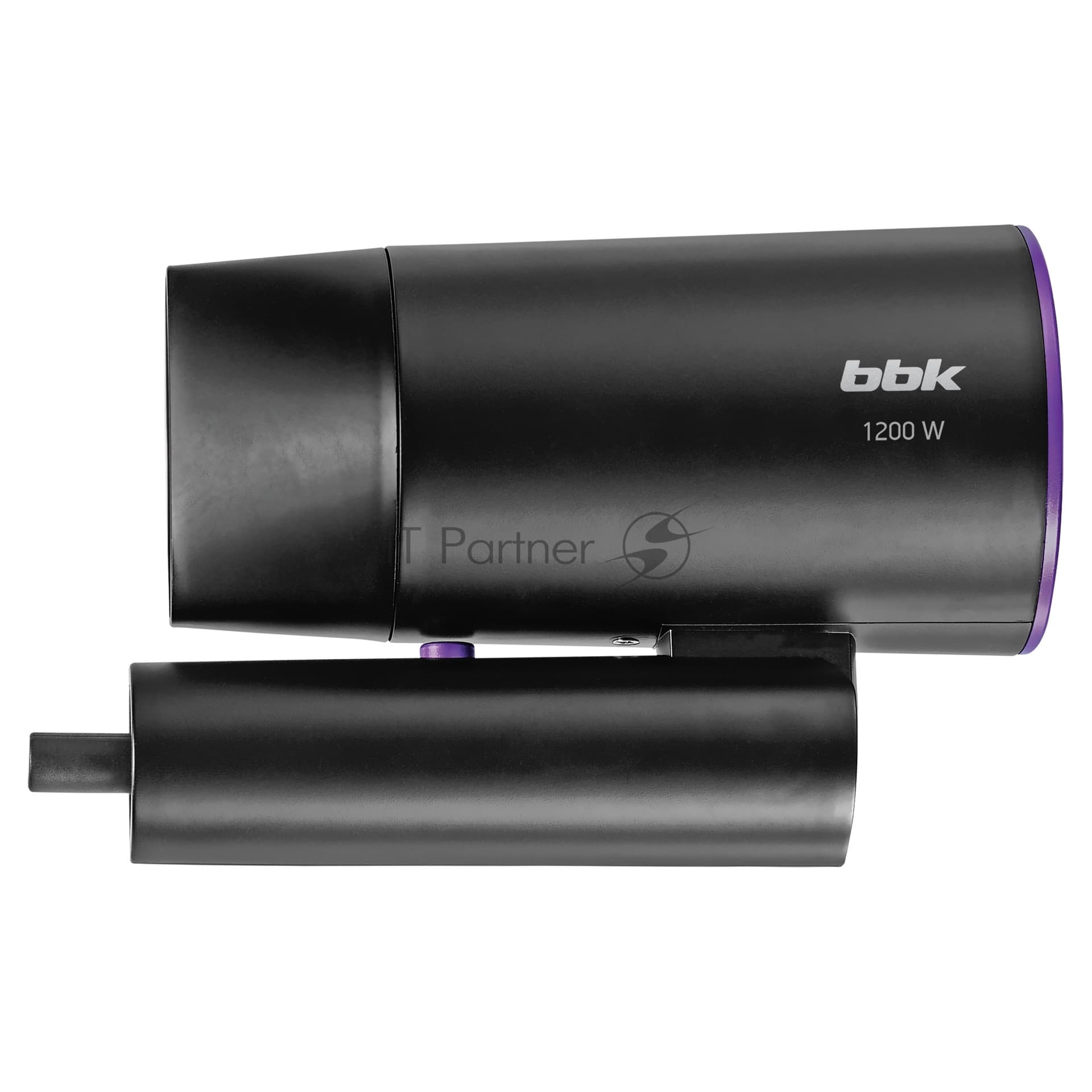 Фен BBK BHD1202 черный, 1200 Вт, компактный