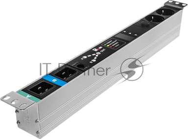 Блок розеток АВР Rem R-16-2S-T-440-2XC20 1U 19" ввод:2xС20 выход:2xSchuko16A черный