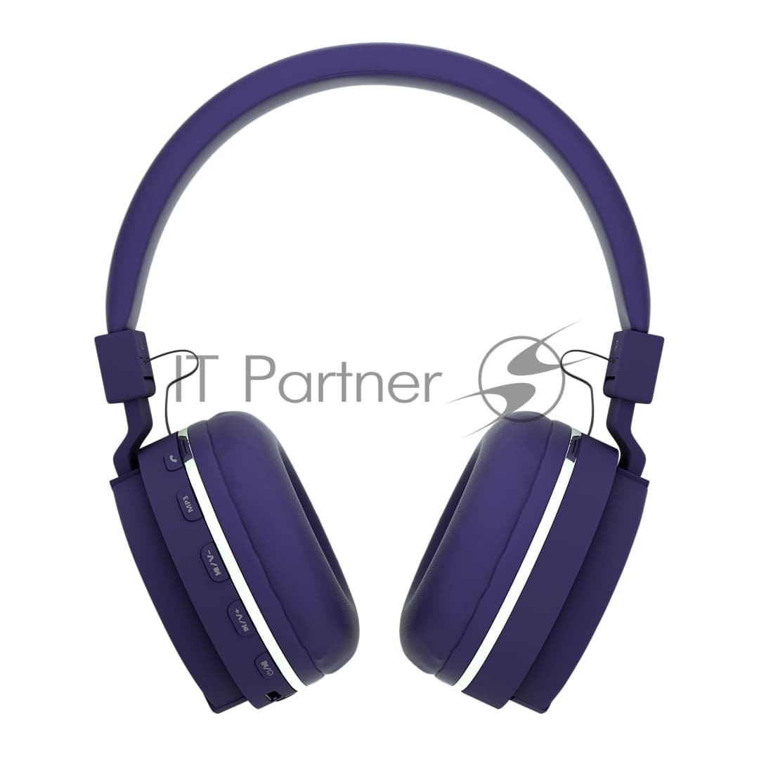 Беспроводные наушники MORE CHOICE HW15 фиолетовый, накладные, Bluetooth, до 6 ч