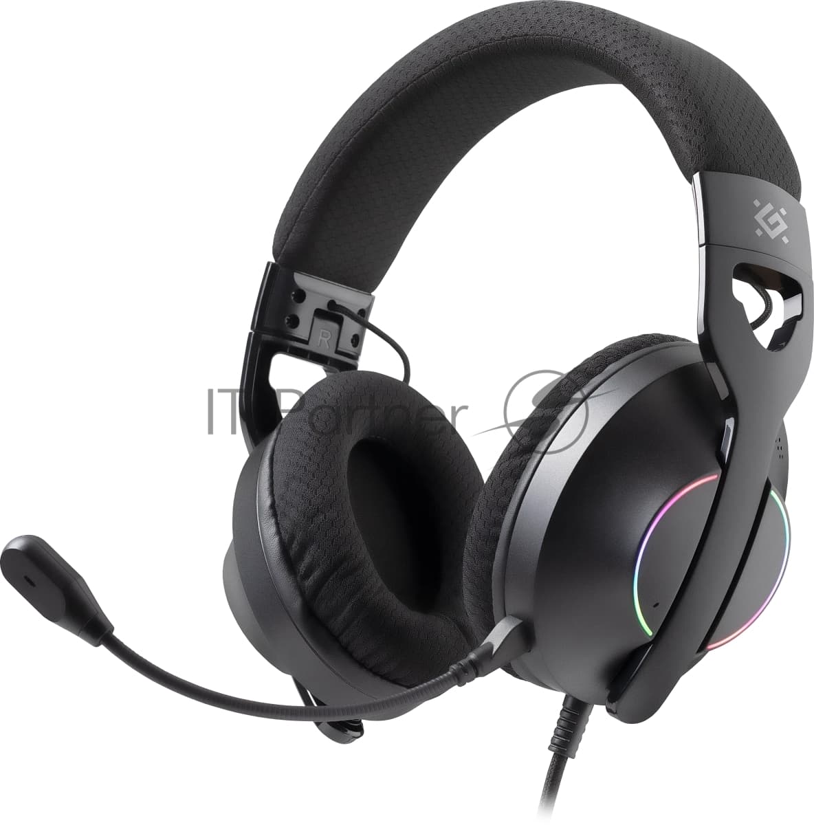 Defender Игровая гарнитура Weaver Черный, RGB, провод 2 м.
