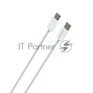 Кабель MORE CHOICE (4620202550378) K75a USB 3.0A PD 60W для Type-C Type-C нейлон 2м белый