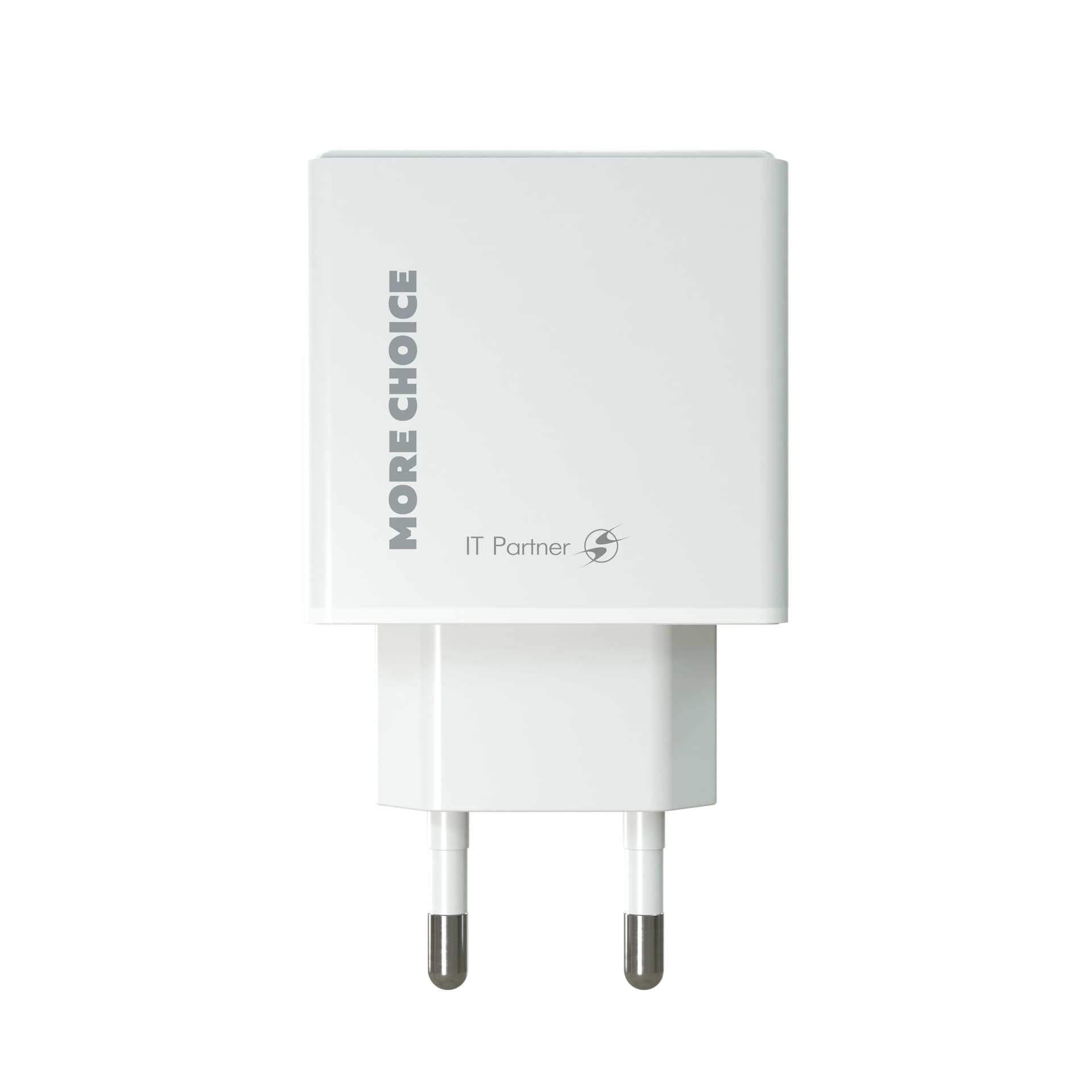 Сетевое зарядное устройство MORE CHOICE NC61 СЗУ 1USB+1USB-C 3.0A PD 20W+QC3.0 быстрая зарядка белый