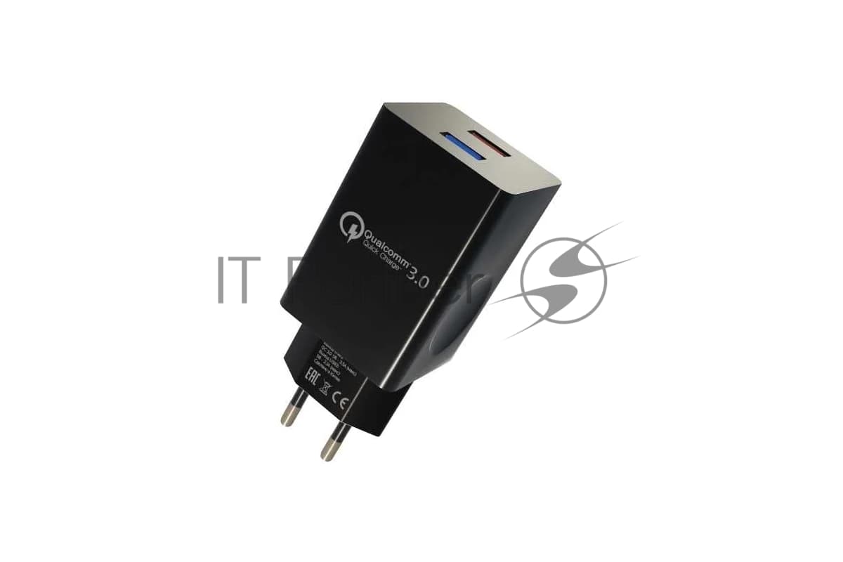 Сетевое зарядное устройство MORE CHOICE (4620202550286) NC69i 2USB 3.0A QC3.0 быстрая зарядка для Lighting 8-pin черный