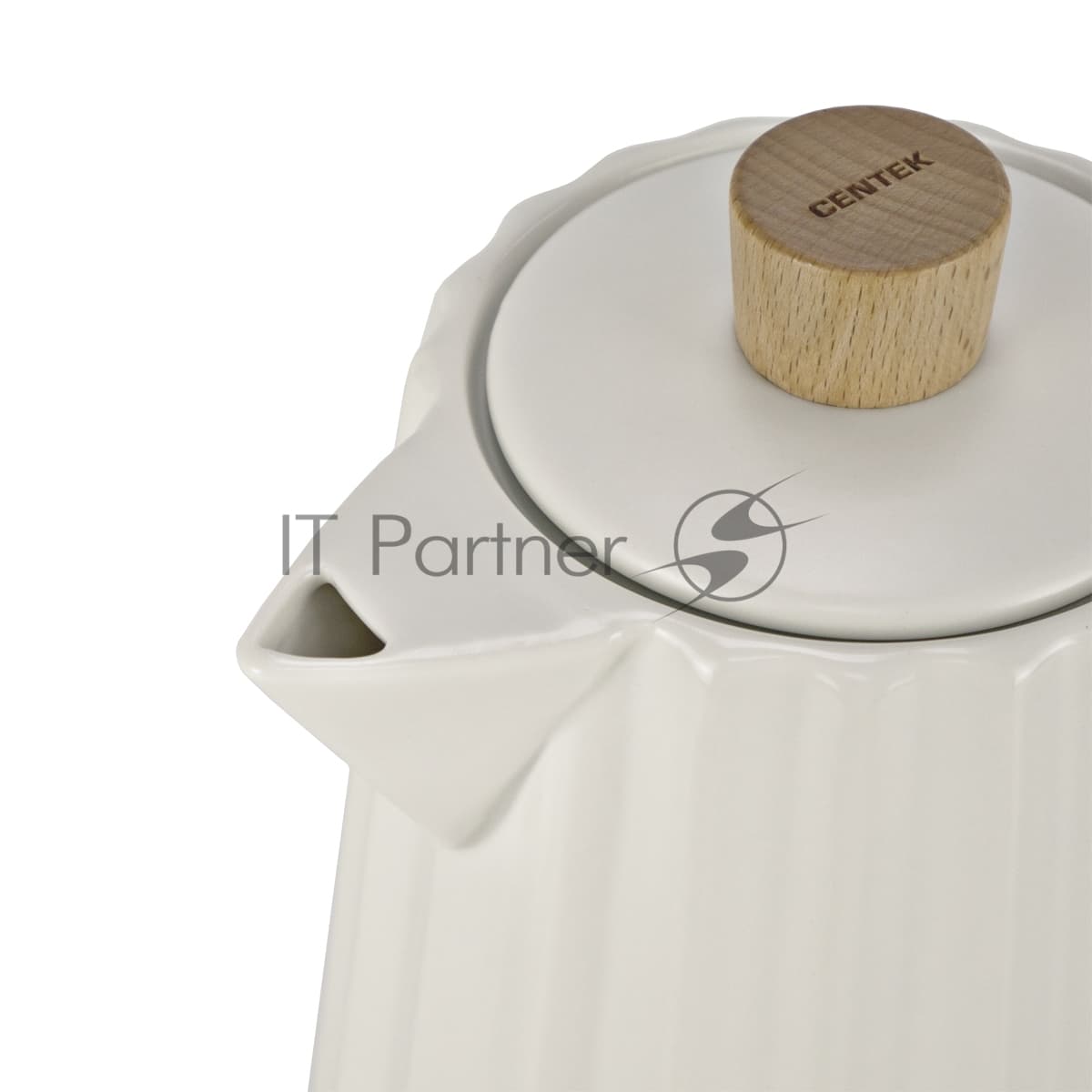 Электрочайник Centek CT-0068 белый, 1.7 л, 2000 Вт, скрытый нагревательный элемент