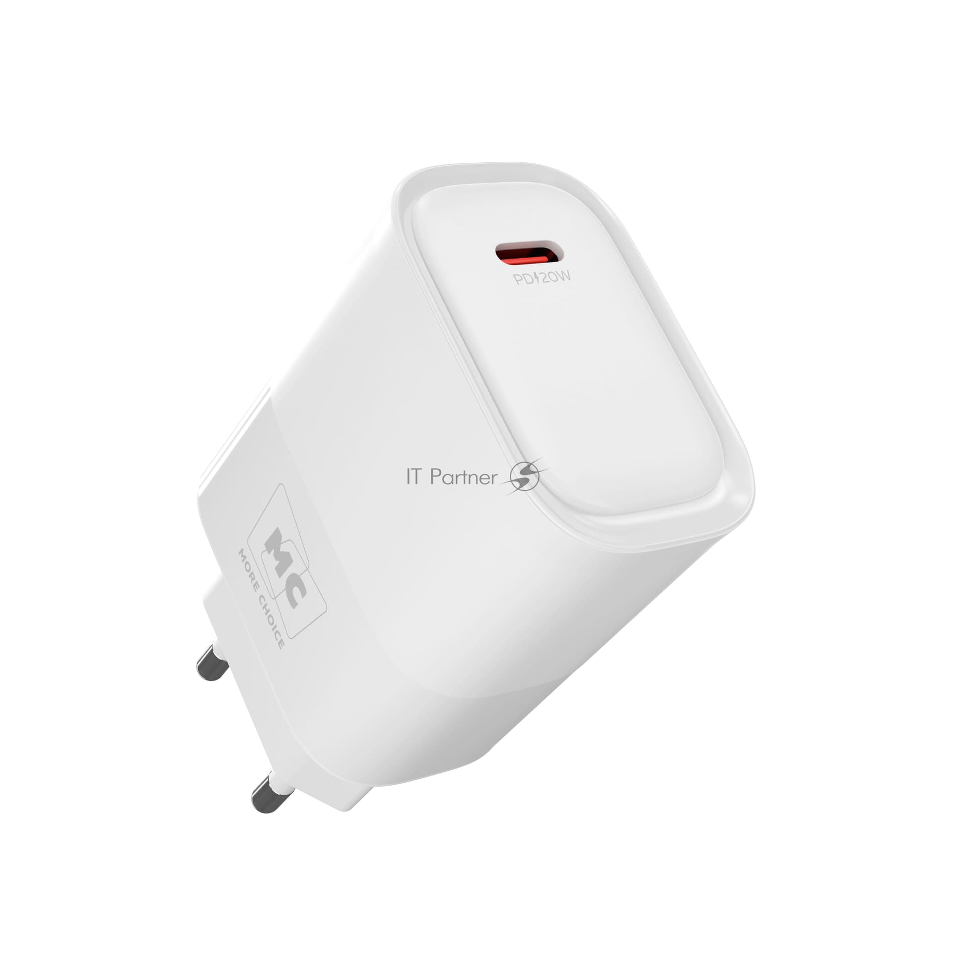 Сетевое зарядное устройство MORE CHOICE (4620202553508) NC67a СЗУ 1Type-C 3.0A PD 20W, белый