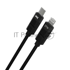 Дата-кабель MORE CHOICE (4620202555069) K87ia 2м USB 3.0A PD 27W для Lightning ng 8-pin Type-C - 2м, черный