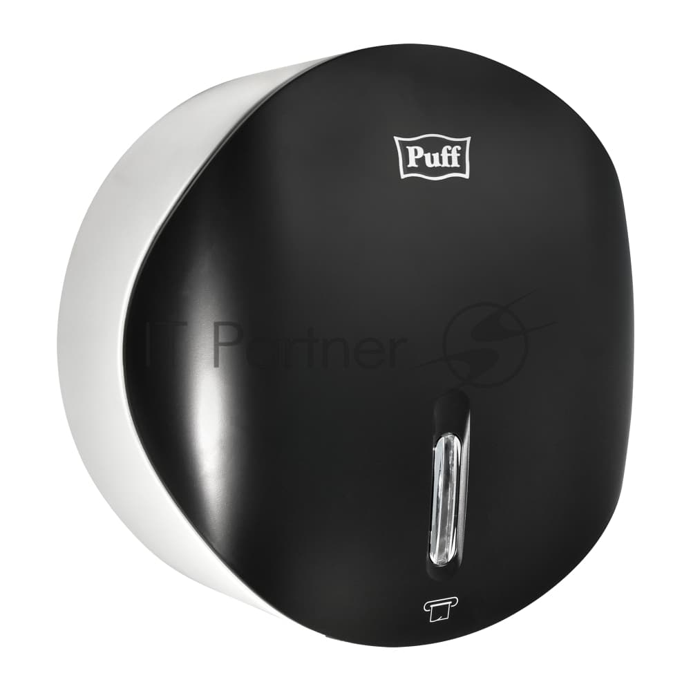 Диспенсер туалетной бумаги Рuff-7145Bl черный, с замком, ABS-пластик