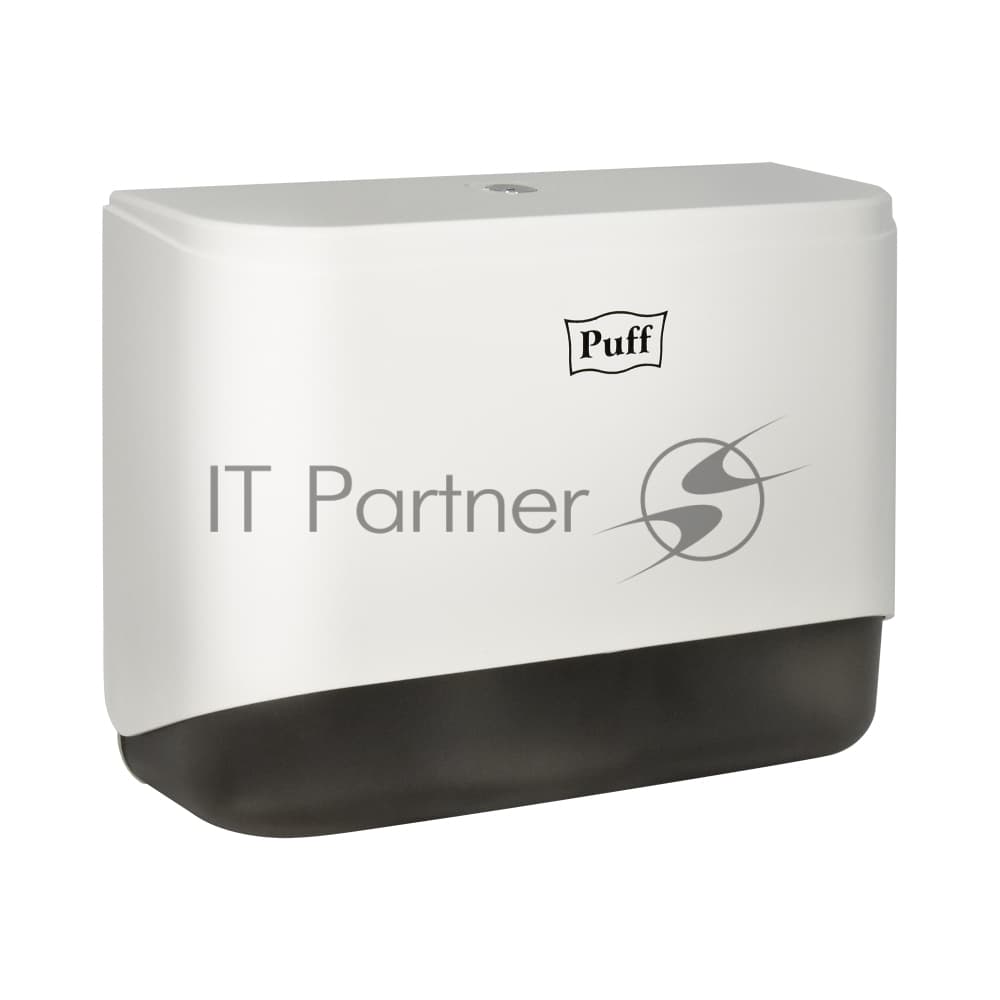 Диспенсер бумажных полотенец Puff-5140 белый, с замком, ABS-пластик