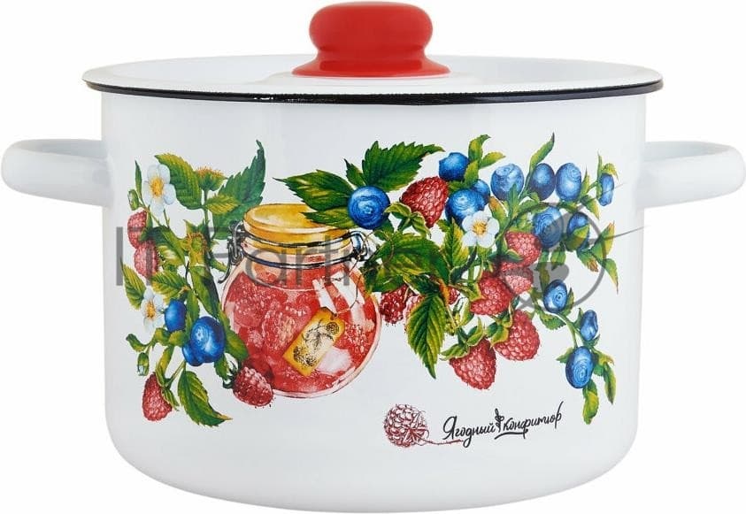 Кастрюля Appetite 1с15с/1 Конфитюр с крышкой, эмалированная сталь 1,5 л