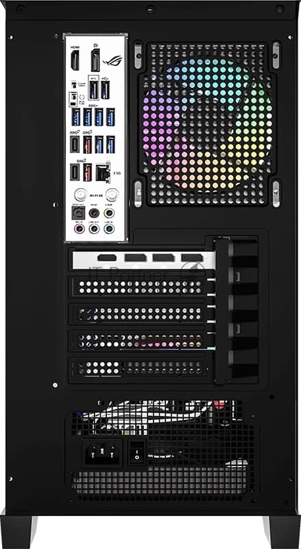 Компьютерный корпус AeroCool/Formula Crystal Z1M Plus FR черный без БП mATX 5x120мм 2xUSB 3.0 1xUSB3.1 audio bott PSU