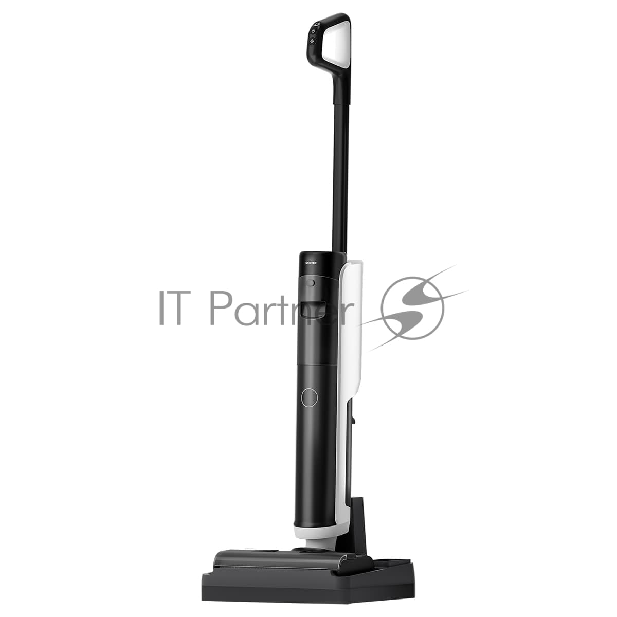Пылесос вертикальный Centek CT-2580 черный/белый, питание от аккумулятора, 14000 Па, уборка сухая/влажная, пылесборник 0.6/0,4 л