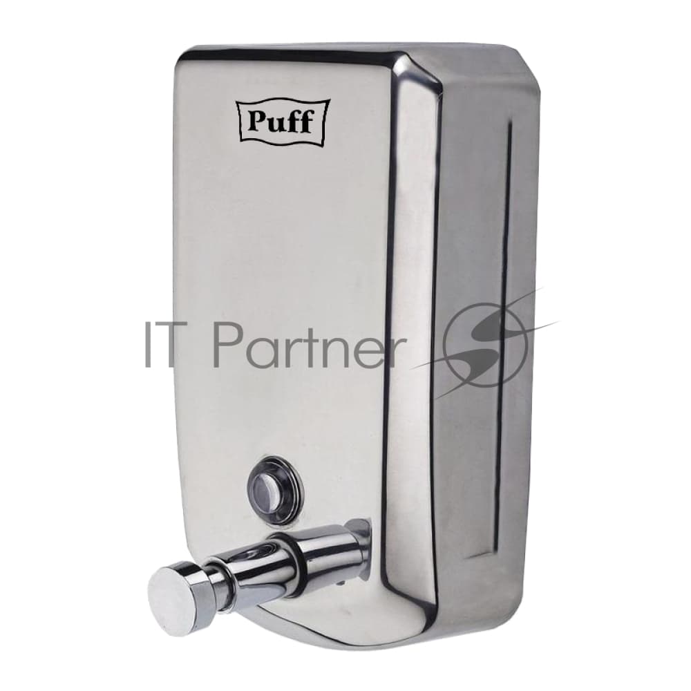 Дозатор для жидкого мыла из нерж. стали Puff-8708, хром, 800 мл, с ключом, 19х12х12 см