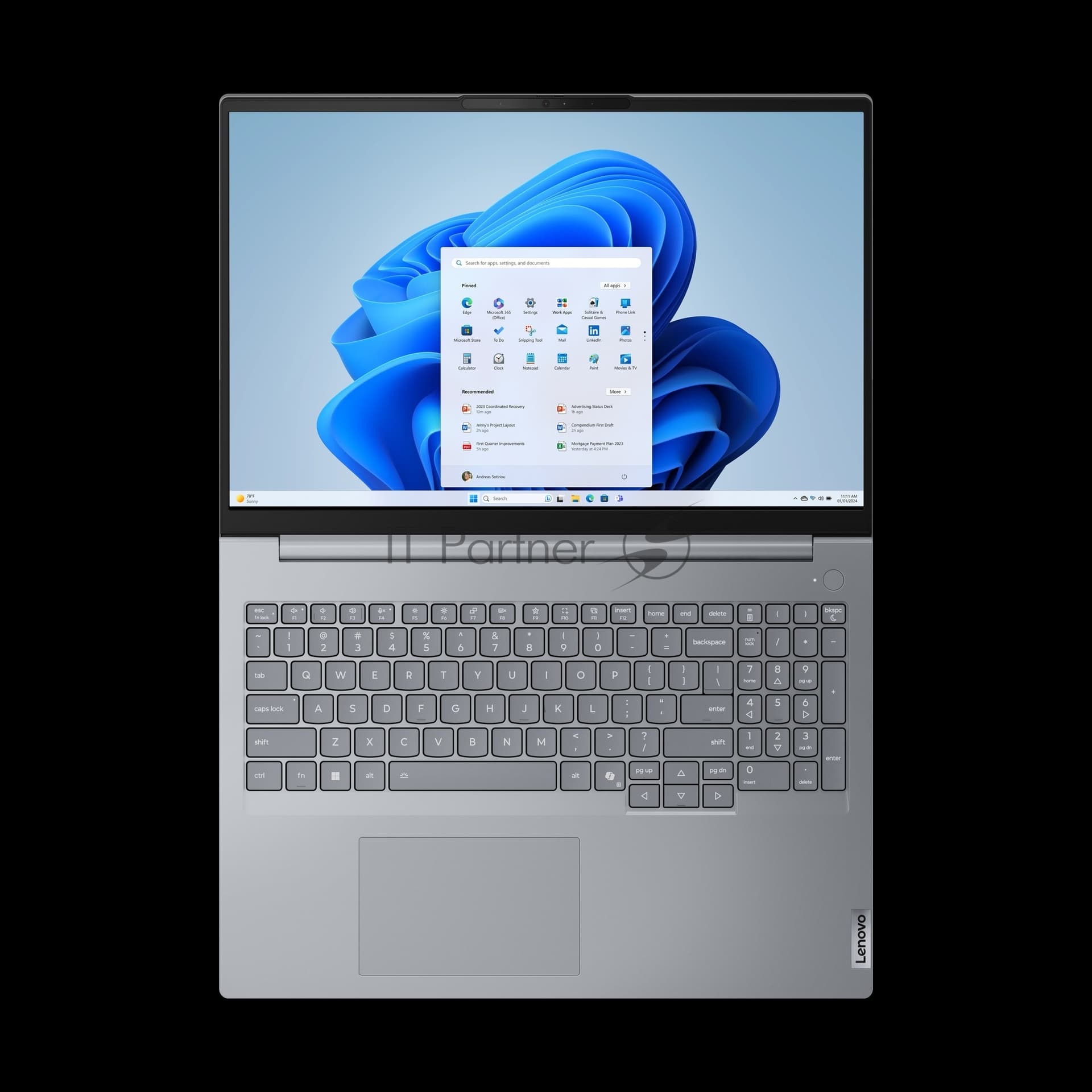 Ноутбук Lenovo ThinkBook 16 G8 IAL 16" WUXGA IPS, Intel Core Ultra 7 255H, 16Gb, 512Gb SSD, FHD Cam, 45Whr, no OS, серый