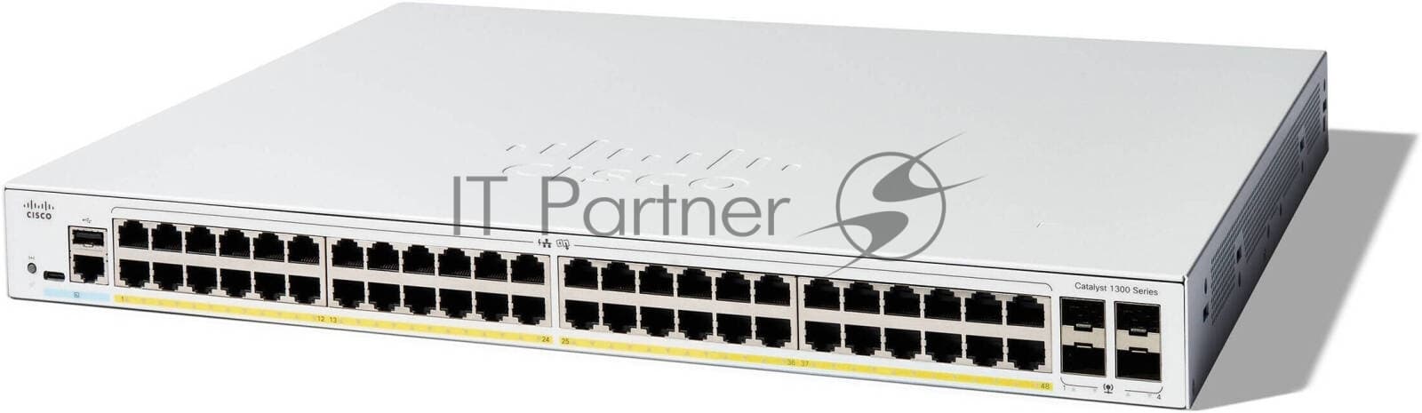 Коммутатор Cisco Catalyst C1300-48P-4G, 48×1 Гбит/с, 4×1 Гбит/с SFP
