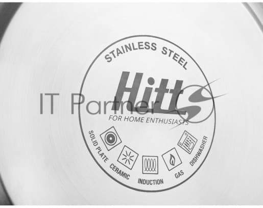 Чайник для плиты HITT H01023/1 Rondo Plus 2,5 л со св., капсул. дно, красный Л6115