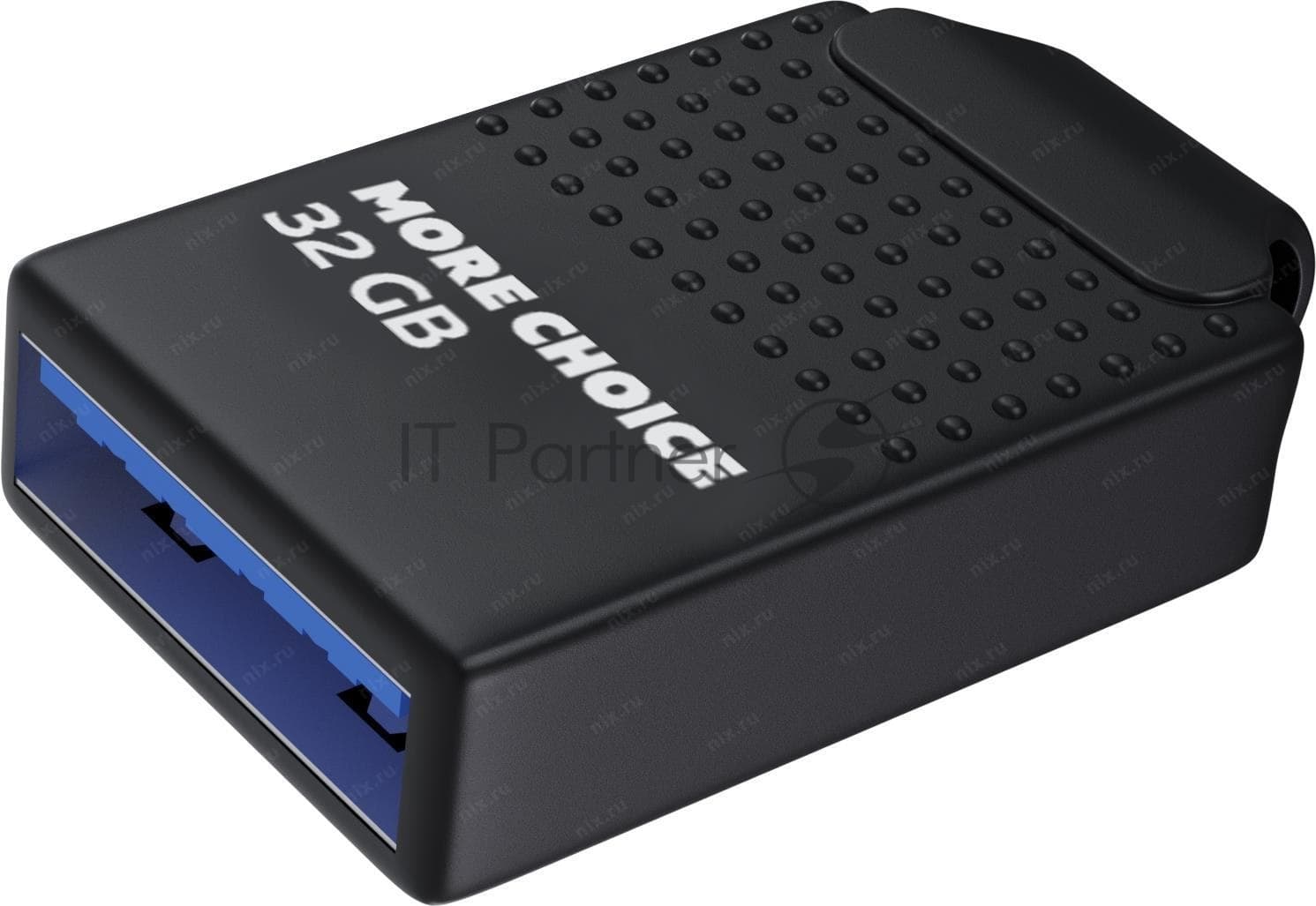 Флешка USB More Choice MF32-2 black (4610196404917), 32Gb, USB 2.0, R/W 50/20, черный