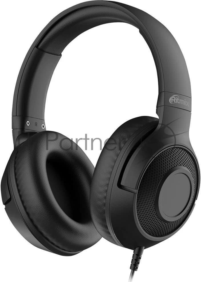 Проводные наушники Ritmix RH-544TV черный, накладные, Jack 3.5 мм
