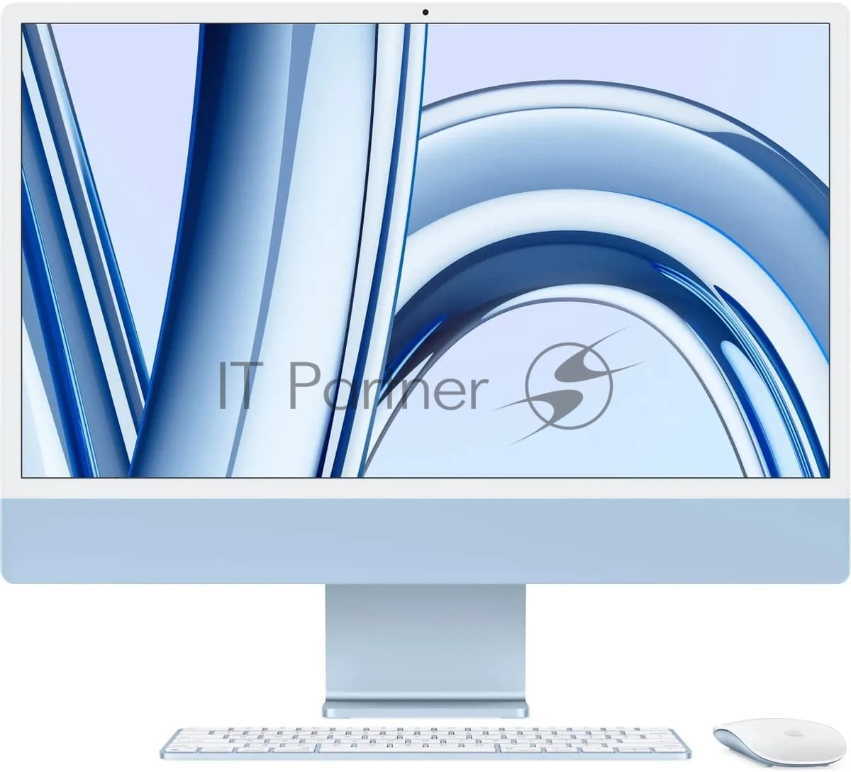 Моноблок Apple iMac A2874 24" 4.5K M3 8 core (4) 8Gb SSD 256Gb 8 core GPU macOS WiFi BT 143W клавиатура мышь Cam синий 4480x2520