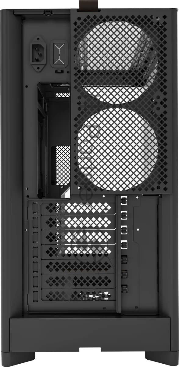 Компьютерный корпус Montech HS02 черный без БП ATX 4x140мм 2xUSB 3.0 1xUSB3.1 audio bott PSU