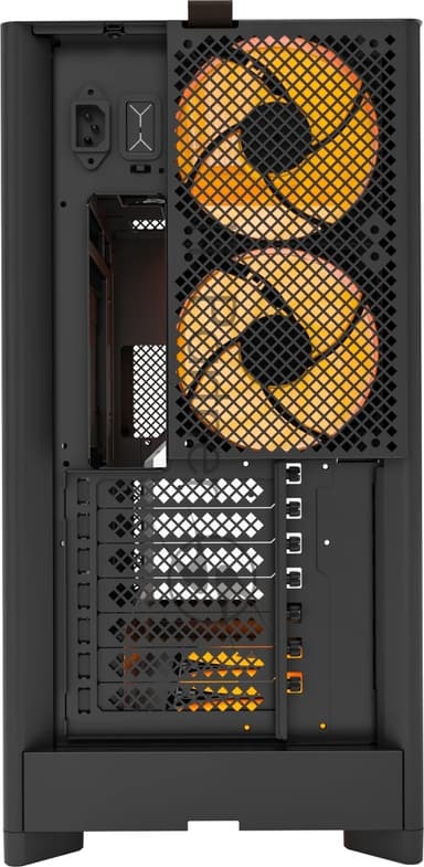 Компьютерный корпус Montech HS02 PRO черный без БП ATX 4x140мм 2xUSB 3.0 audio bott PSU