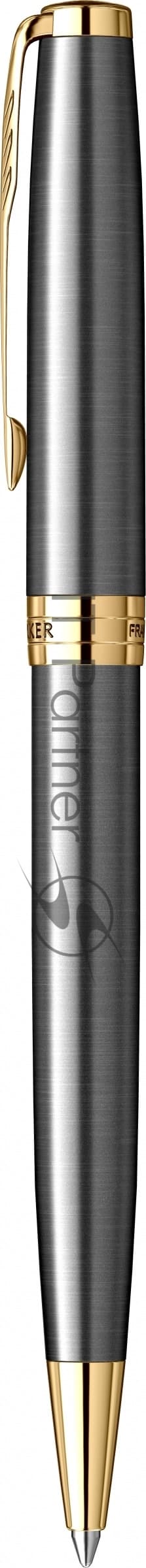 Ручка шариковая Parker Sonnet Grey Core GT (2213679) M, черные чернила, подарочная коробка