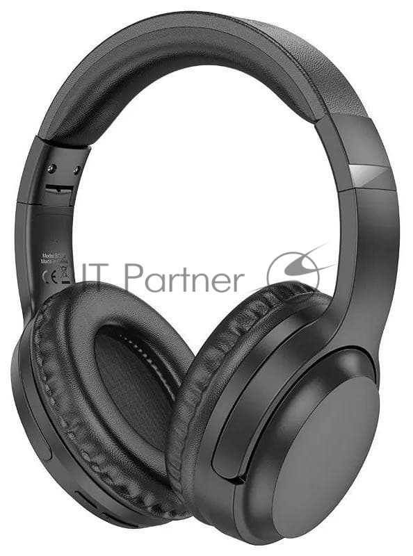 Беспроводные/проводные наушники Borofone BO25 черный, накладные, Bluetooth + проводной, складная конструкция, микрофон, до 30 ч