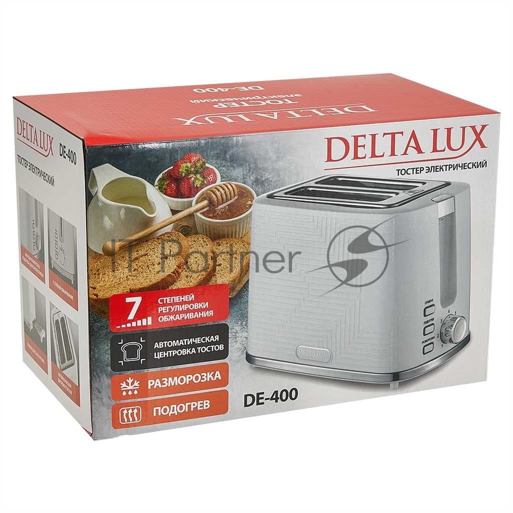 Тостер DELTA LUX DE-400 белый