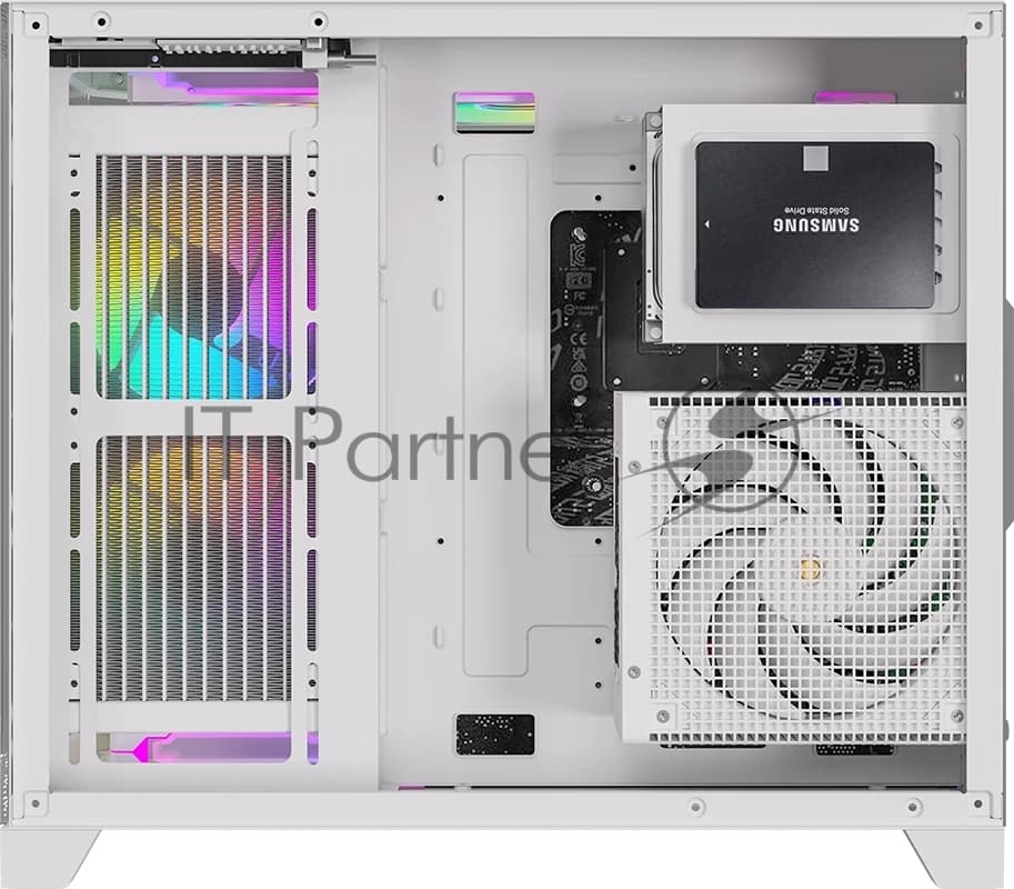 Компьютерный корпус AeroCool / Formula Crystal Z6M Floe белый без БП mATX 4x120мм 2xUSB 3.0 audio bott PSU