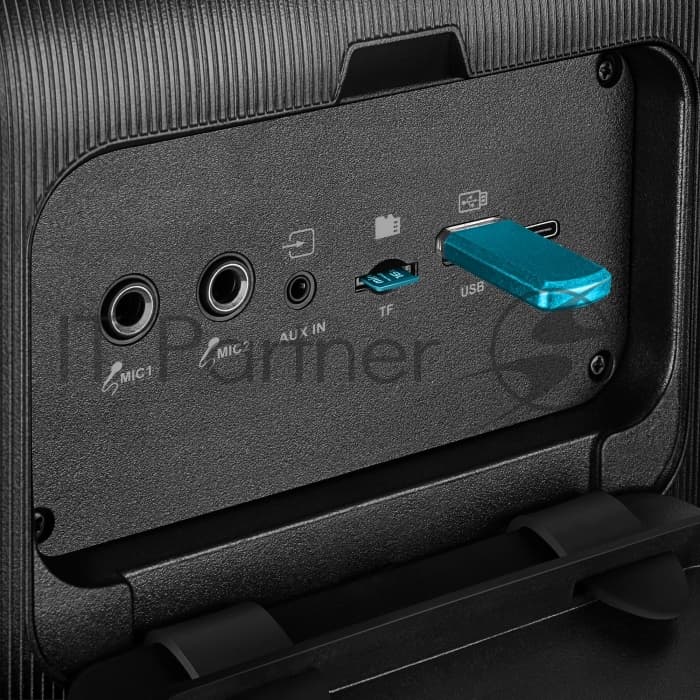 Портативная колонка SVEN PS-880, черный, 1.0, 110 Вт (RMS), Bluetooth, FM, USB, microSD, LED-дисплей, аккумулятор