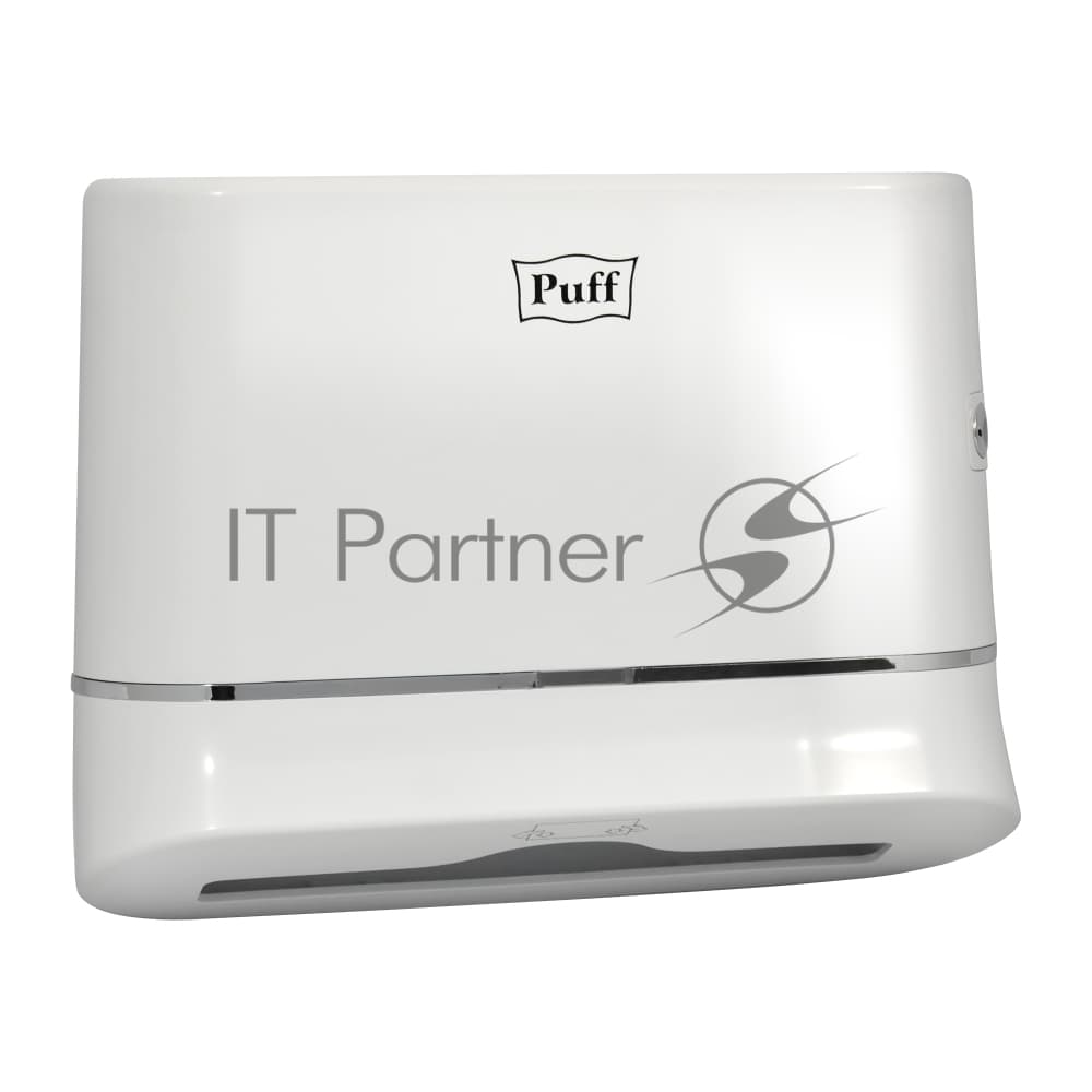 Диспенсер бумажных полотенец Puff 5135, белый, с замком, ABS-пластик