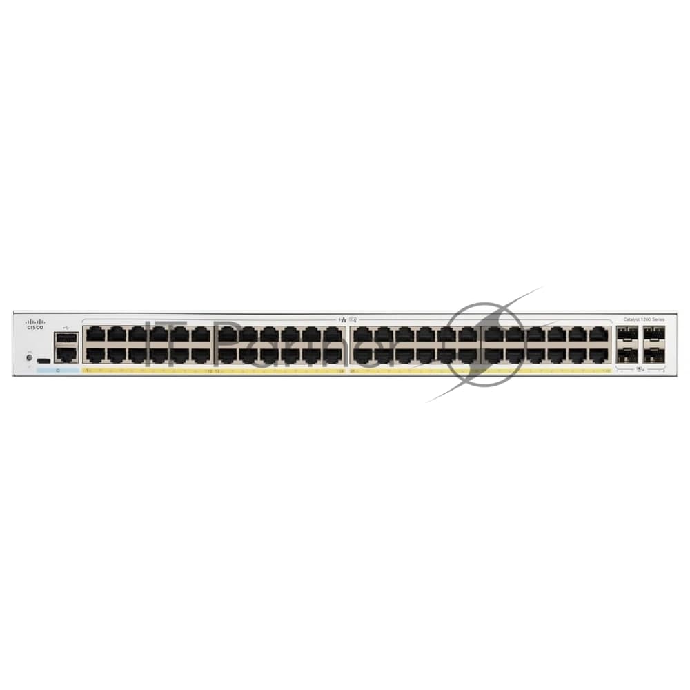 Коммутатор Cisco Catalyst C1200-48P-4X, 48×1 Гбит/с + 4×10 Гбит/с SFP+