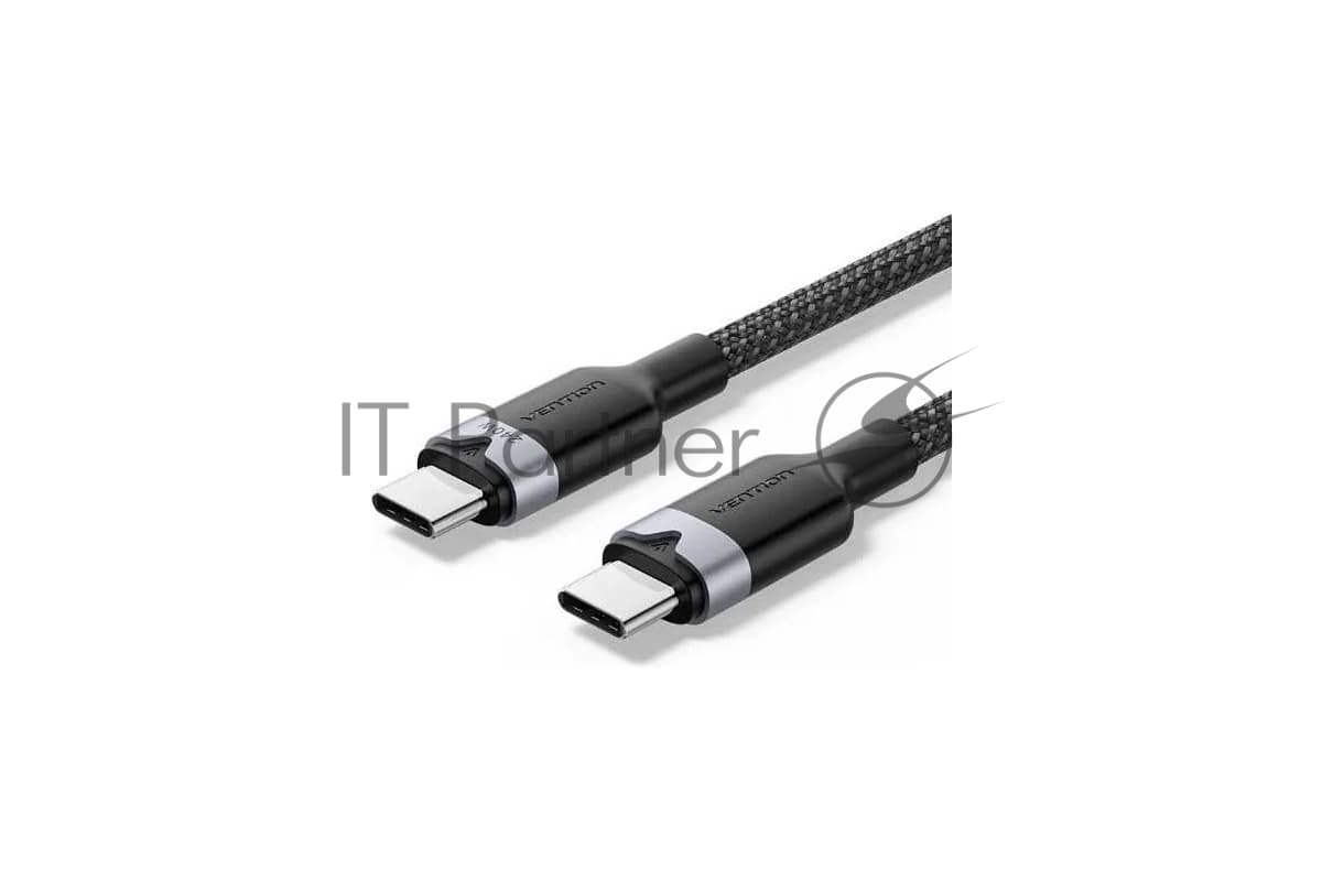 Кабель Vention USB 2.0 CM/CM - 1м. Чёрный 5А PD240W