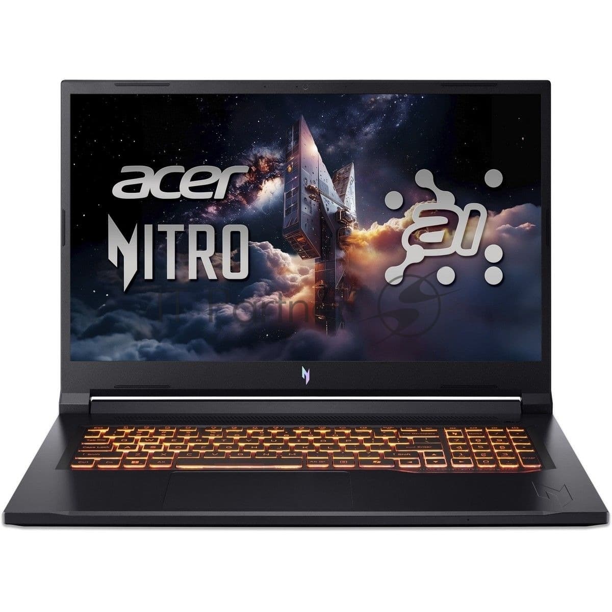 Ноутбук Acer Nitro V 17 AI ANV17-41-R9Q9 AMD Ryzen 7 260/16Gb (1*16 D5)/SSD1Tb/RTX5060 8Gb (95W)/17.3"/IPS/QHD/2560x1440/165Hz/NoOS/RJ-45/Black/3.1kg