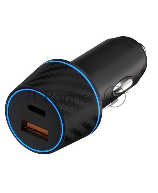 Автомобильное зарядное устройство Maxvi CCM-MS604PD 48W 6A (USB + Type-C, QC3.0 PD3.0) черный