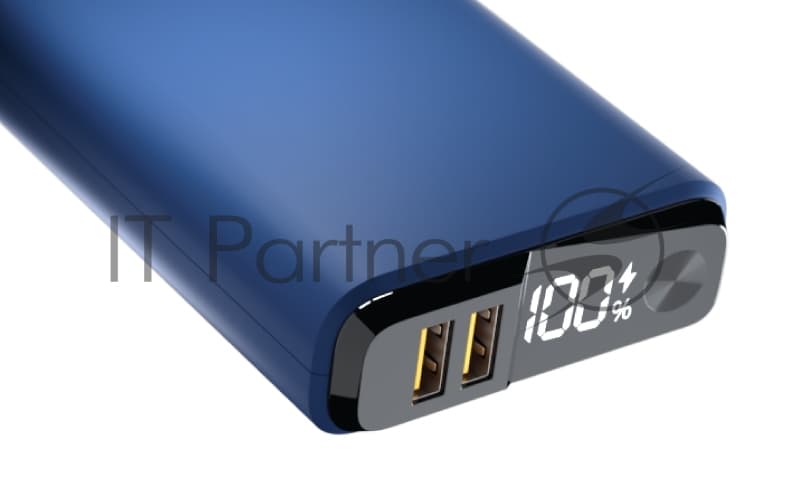 Портативный аккумулятор OLMIO QS-20, 20000mAh, 22.5W QuickCharge3.0/PowerDelivery, LCD, темно-серый