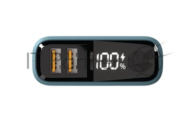 Портативный аккумулятор OLMIO QS-10, 10000mAh, 22.5W QuickCharge3.0/PowerDelivery, LCD, темно-зеленый