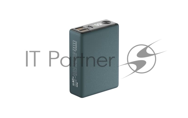 Портативный аккумулятор OLMIO QX-10, 10000mAh, 22.5W, QuickCharge3.0/PowerDelivery, LCD, темно-зеленый