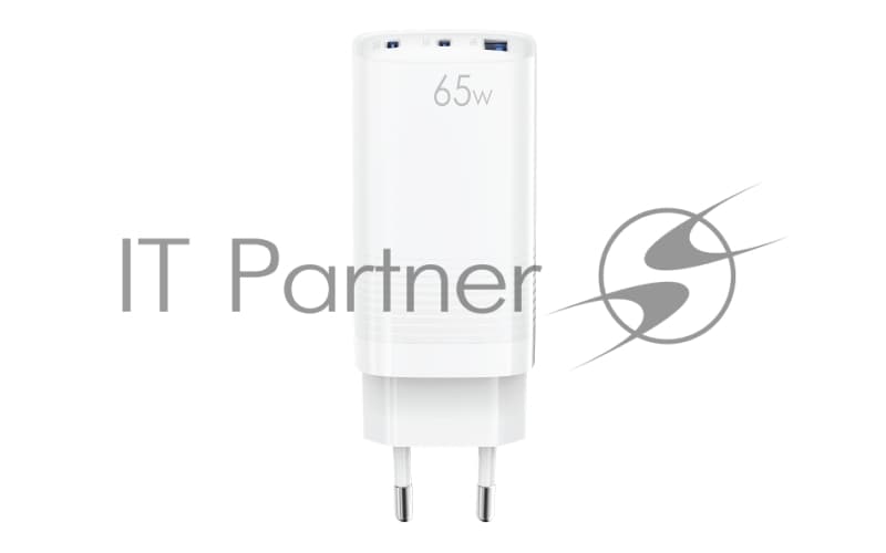 Сетевое зарядное устройство OLMIO 2Type-C/USB, 65W, 6A, QuickCharge3.0, PowerDelivery3.0, GAN