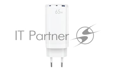 Сетевое зарядное устройство OLMIO 2Type-C/USB, 65W, 6A, QuickCharge3.0, PowerDelivery3.0, GAN