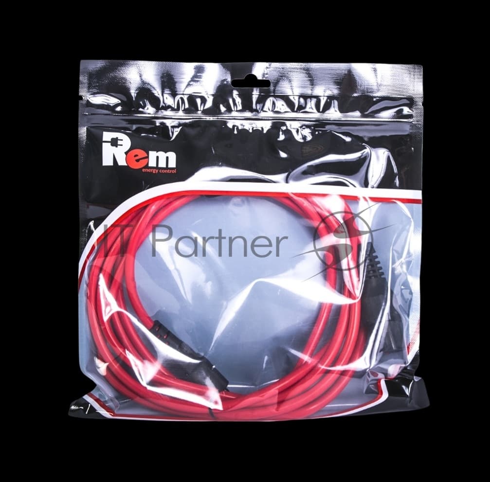 Шнур питания с фиксатором REM IEC 60320 C19/IEC 60320 C20, 16 А/250 В (3 * 1,5), 1,8 м, красный R-16-Cord-C19-C20-1.8-Red