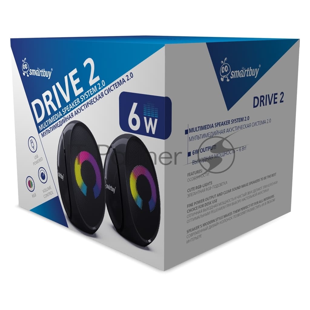 Портативная колонка Smartbuy DRIVE 2 черный
