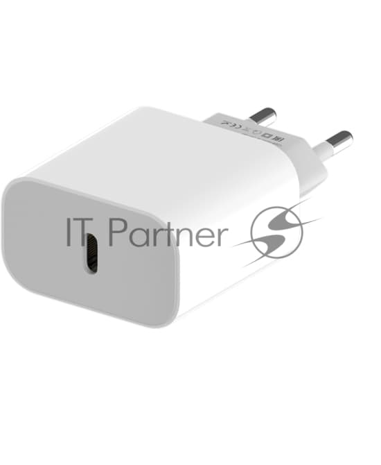 Сетевое зарядное устройство Maxvi CHL-601PD 18W, 3A, QC 3.0, PD 3.0, 1xUSB-C, белый