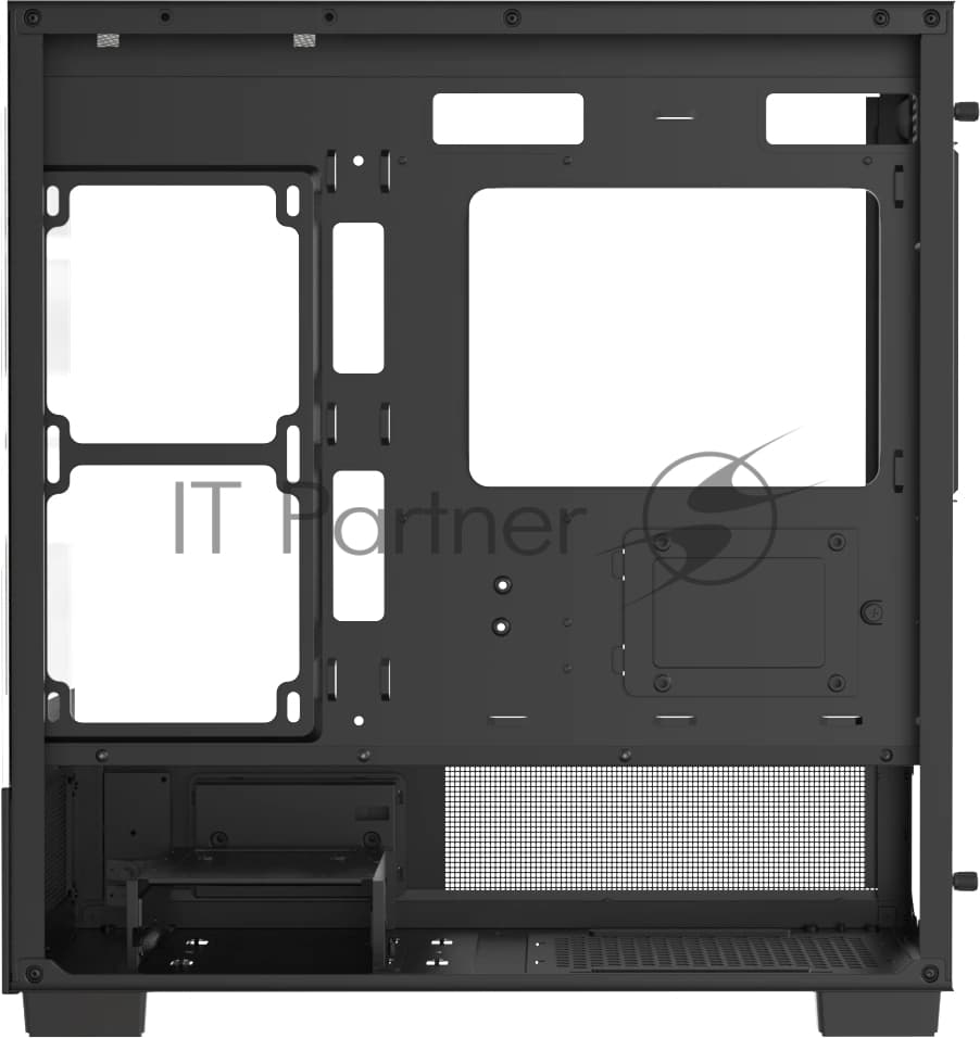 Компьютерный корпус AeroCool/Formula V Line Crystal E1M Black, MATX, USB3.0*2, Switch Display Panel