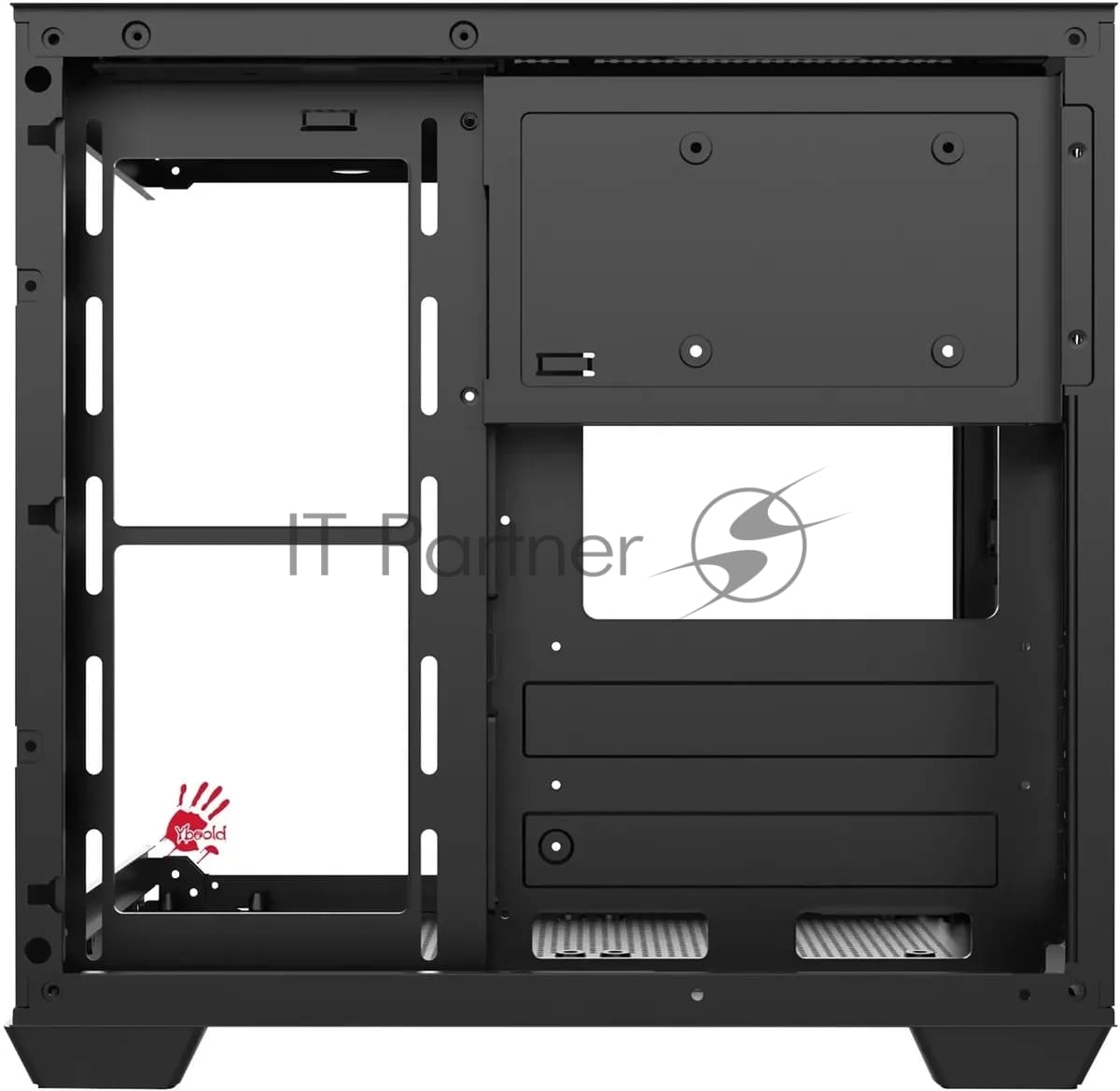 Компьютерный корпус Bloody CC-121 черный без БП mATX 7x120мм 1xUSB 2.0 1xUSB 3.0 audio