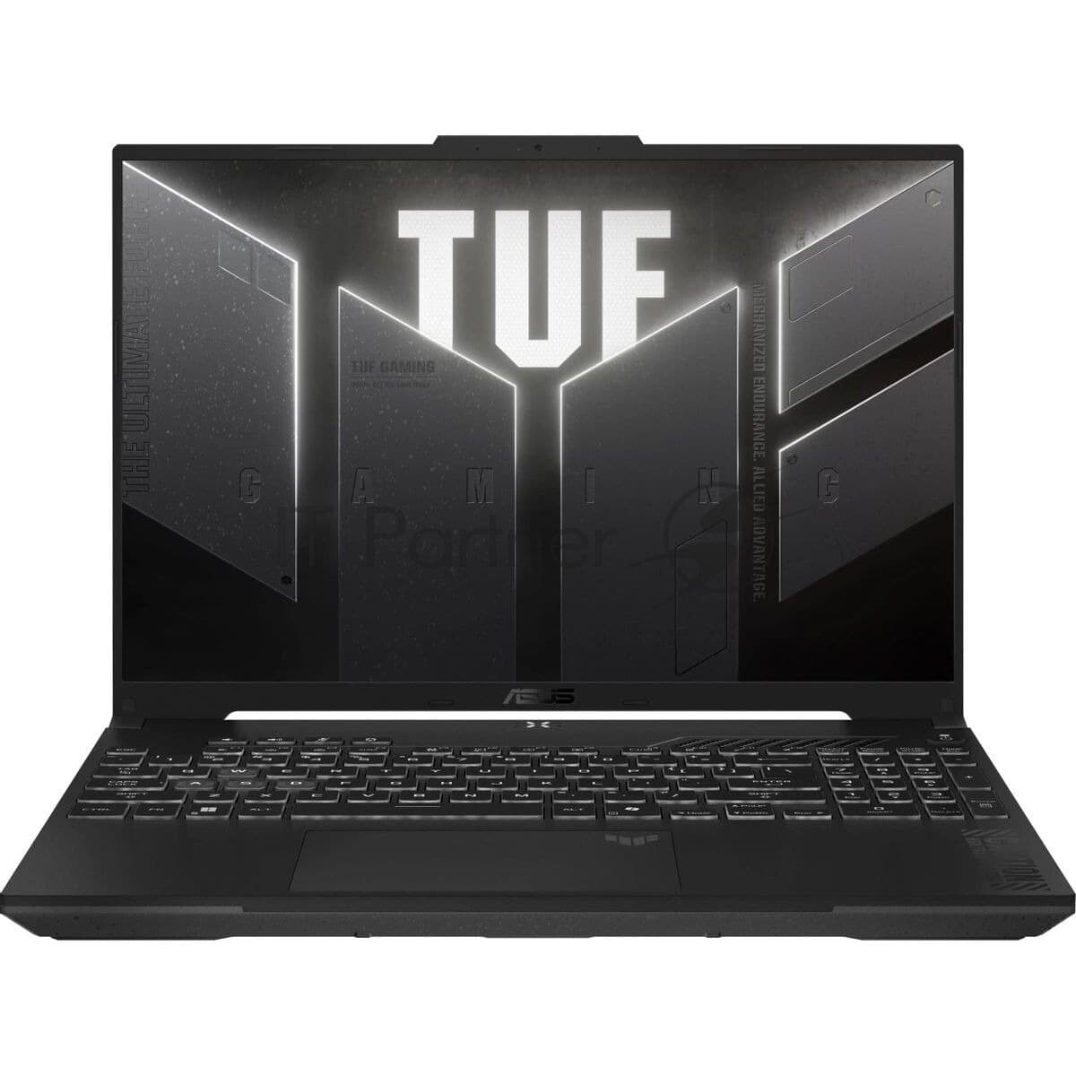 Ноутбук/ ASUS TUF F16 FX607VJB-RL103 16"(1920x1200 (матовый, 144Hz) IPS)/Intel Core 5 210H(2.2Ghz)/16384Mb/512PCISSDGb/noDVD/Ext:nVidia GeForce RTX3050(6144Mb)/Cam/WiFi/56WHr/war 1y/2.2kg/Mecha Gray/DOS