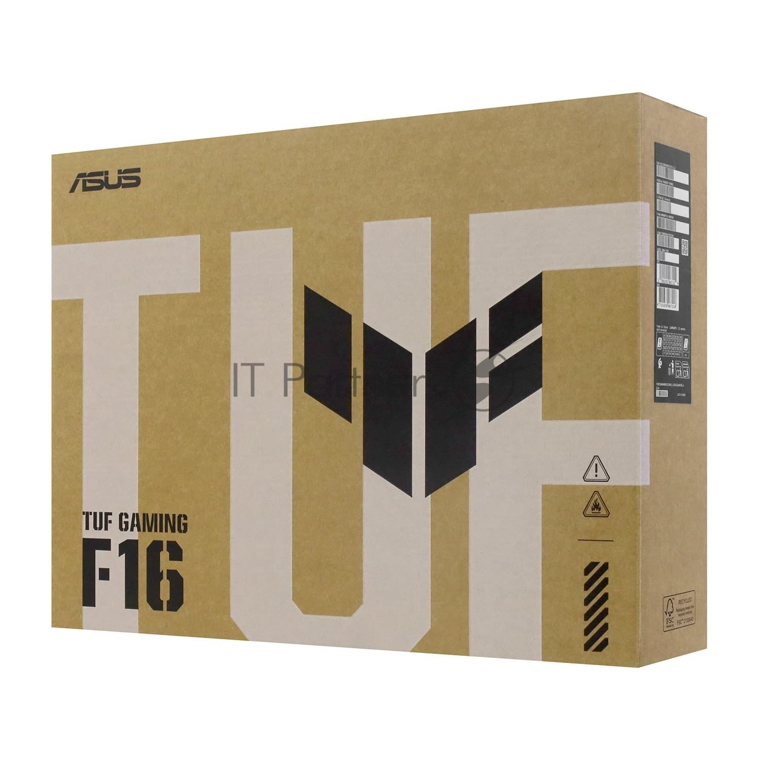 Ноутбук/ ASUS TUF F16 FX608JMR-RV130 16"(1920x1200 (матовый, 165Hz) IPS)/Intel Core i5 14450HX (2.4Ghz)/16384Mb/1024PCISSDGb/noDVD/Ext:nVidia GeForce RTX 5060(8192Mb)/Cam/BT/WiFi/90WHr/war 1y/2.2kg/Jaeger Gray/DOS