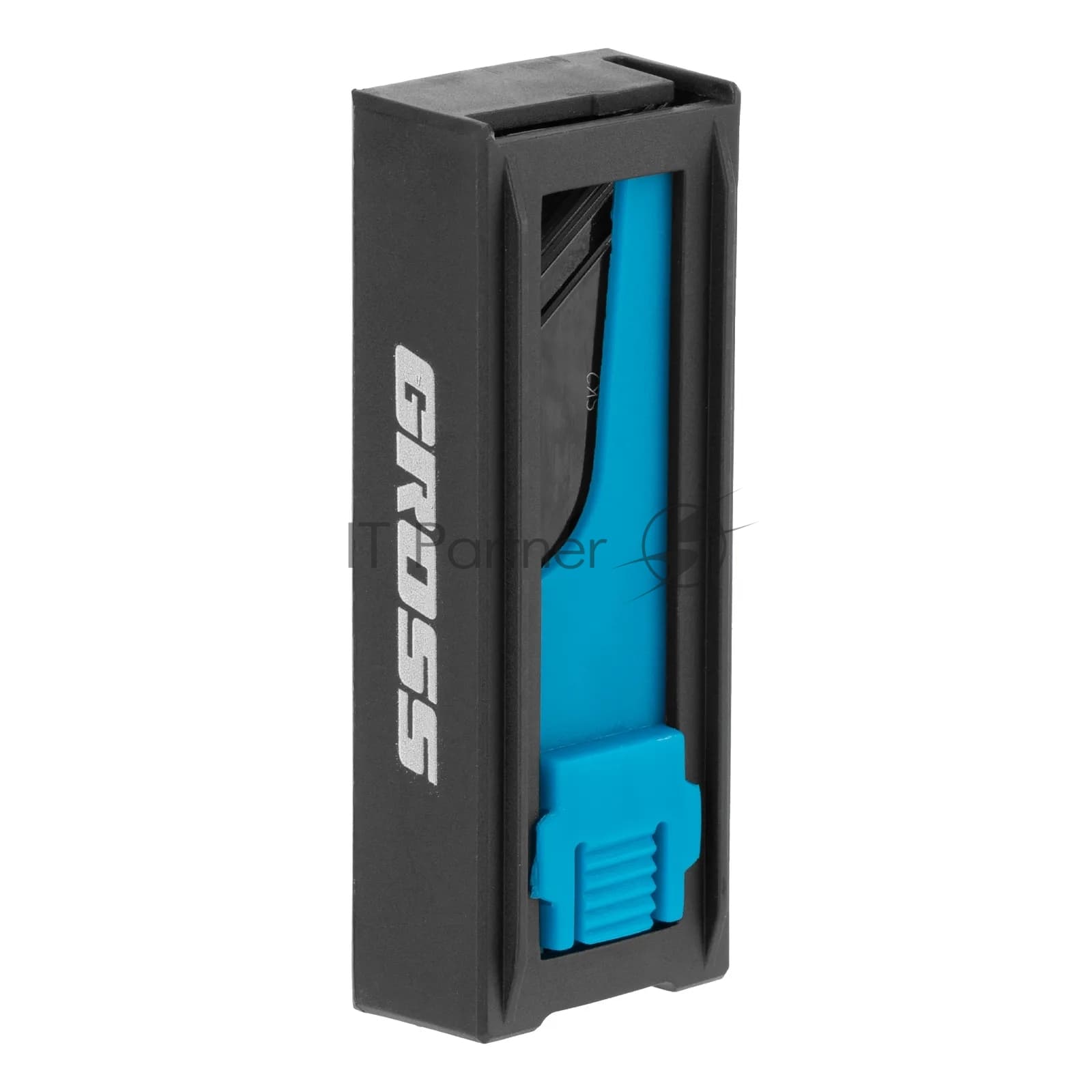 Лезвия Gross 79377, 19 мм, SK2 Black, трапециевидные, выдвижной пластиковый пенал, 10 шт.