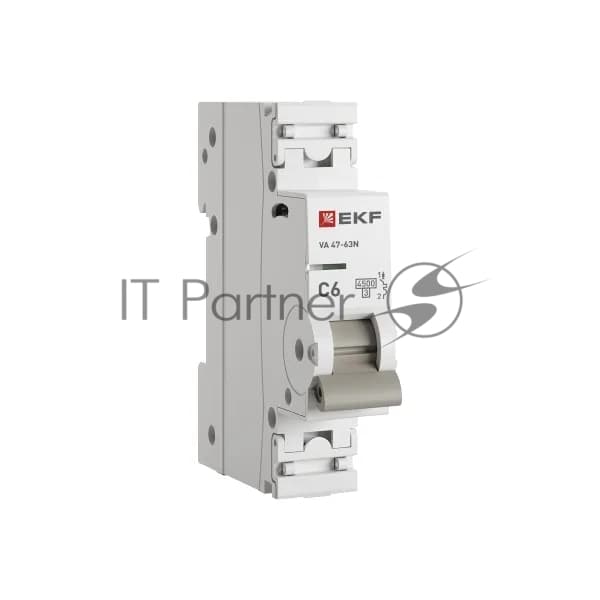 Выключатель автоматический 1п C 6А 4.5кА ВА 47-63N PROxima EKF M634106C