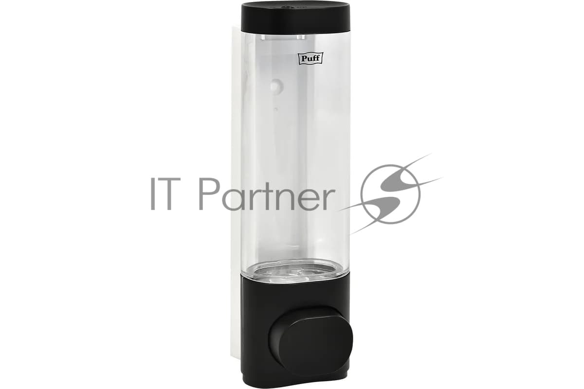 Дозатор для мыла Puff-8105Bl, 250 мл, черный, ABS-пластик