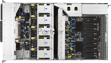 Серверная платформа ASUS ESC8000A-E13P, 4U, 2x SP5 (LGA 6096),24x DDR5 6400, 8x 2.5'' hsb NVME, up to 14x PCIe*, 2x M.2 22110 NVME, 1x 2-port 10Gbe RJ-45 Intel 710 LAN, up to 8 dual-slot GPUs, 3+1 3200W